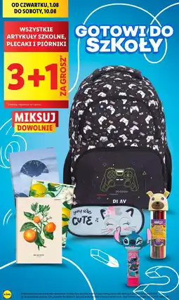 Lidl Artykuły szkolne, plecaki i piórniki oferta