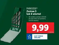 Lidl Wiertła do drewna Parkside oferta