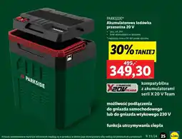 Lidl Lodówka przenośna 20 v Parkside oferta