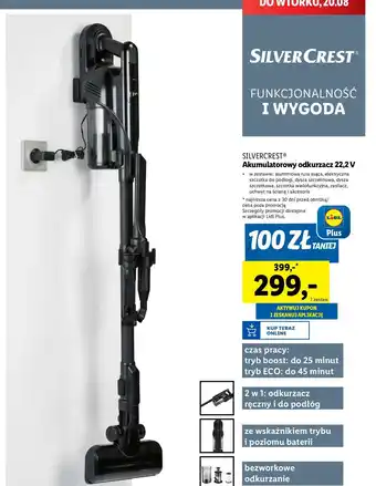 Lidl Odkurzacz akumulatorowy Silvercrest oferta