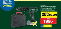 Lidl Akumulatorowe narzędzie wielofunkcyjne 20 v Parkside oferta