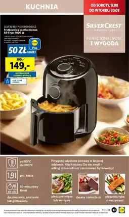 Lidl Frytkownica beztłuszczowa 1000 w Silvercrest oferta