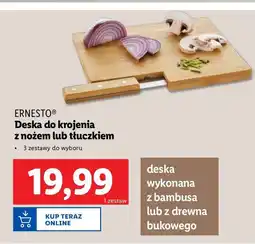 Lidl Deska do krojenia z nożem Ernesto oferta