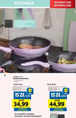 Lidl Patelnia aluminiowa 28 cm Livarno Home oferta