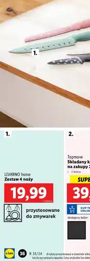 Lidl Zestaw noży Livarno Home oferta