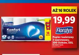Lidl Papier toaletowy komfort Floralys oferta