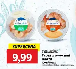 Lidl Krewetki białe z sosem metaxa Eridanous oferta