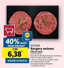 Lidl Burger wołowy Rzeźnik Codzienna Dostawa oferta