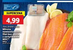 Lidl Miruna nowozelandzka filet bez skóry Targ Rybny Lidla oferta