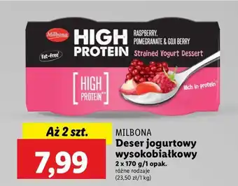 Lidl Deser malina & żurawina Milbona oferta