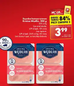 Biedronka Szynka konserwowa Kraina wędlin oferta
