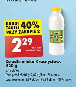 Biedronka Zsiadłe mleko Krasnystaw oferta