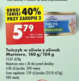Biedronka Tuńczyk w oliwie z oliwek Marinero oferta