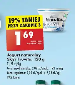 Biedronka Jogurt naturalny Fruvita oferta
