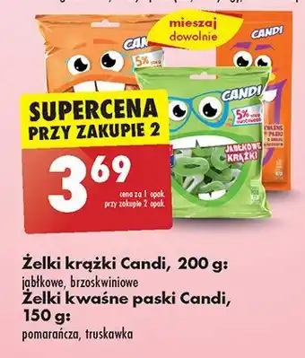 Biedronka Żelki paski tutti frutti Candi (biedronka) oferta