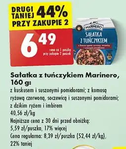 Biedronka Sałatka z tuńczykiem z dzikim ryżem i imbirem Marinero oferta