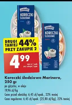 Biedronka Koreczki śledziowe po giżycku Marinero oferta
