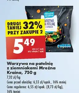 Biedronka Warzywa na patelnię z ziemniakami Mroźna kraina oferta