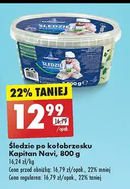 Biedronka Śledzie po kołobrzesku Kapitan navi oferta