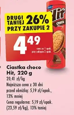 Biedronka Ciastka czekoladowe Hit Hit bahlsen oferta