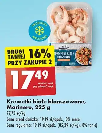 Biedronka Krewetki białe blanszowane Marinero oferta