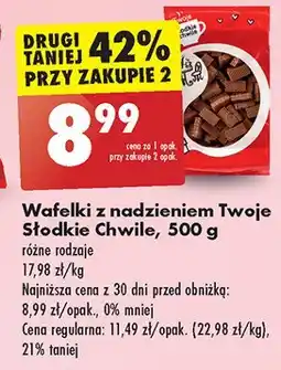 Biedronka Wafle czekoladowe Twoje słodkie chwile oferta