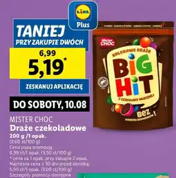 Lidl Draże big hit choco Mister Choc oferta