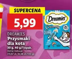 Lidl Przysmak dla kota z łososiem Dreamies Creamy oferta