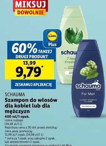 Lidl Szampon do włosów ziołowy Schauma 7 Herbs oferta