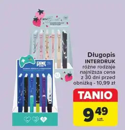 Carrefour Długopis Interdruk oferta