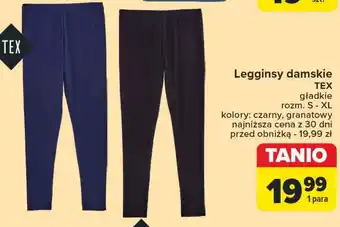 Carrefour Legginsy damskie TEX oferta