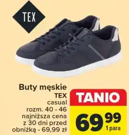 Carrefour Buty męskie TEX oferta