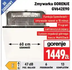 Neopunkt Zmywarka do zabudowy Gorenje oferta