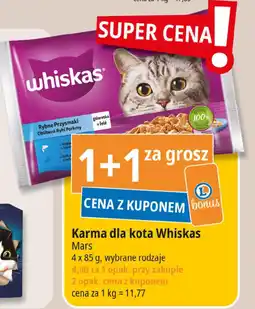 E.Leclerc Karma dla kota Whiskas Mars 4 x 85 g oferta