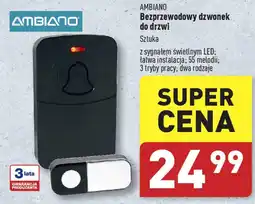 ALDI AMBIANO Bezprzewodowy dzwonek do drzwi oferta
