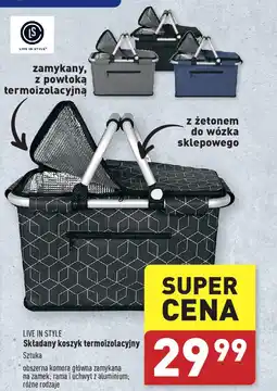 ALDI LIVE IN STYLE Składany koszyk termoizolacyjny oferta