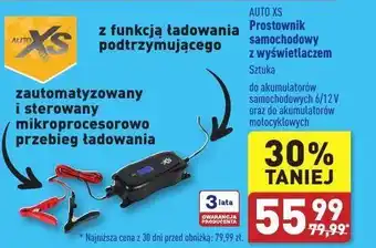 ALDI Prostownik z wyświetlaczem Auto Xs oferta