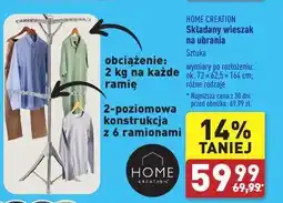 ALDI Wieszak składany na ubrania Home Creation oferta