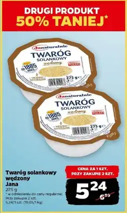 Netto Twaróg solankowy wędzony Jana 275g oferta