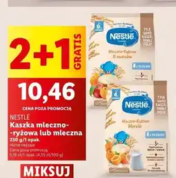 Lidl Kaszka mleczno-ryżowa z morelami Nestle kaszka Kaszka nestle oferta