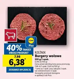 Lidl Burger wołowy Rzeźnik codzienna dostawa oferta