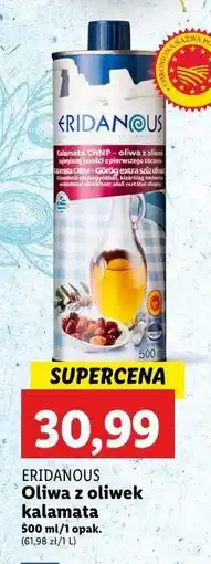 Lidl Oliwa z oliwek kalamata Eridanous oferta
