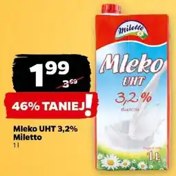 Netto Mleko UHT 3,2% Miletto 1 L oferta
