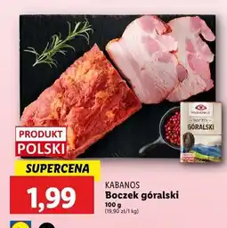 Lidl Boczek góralski Kabanos oferta