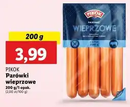 Lidl Parówki wieprzowe Pikok oferta