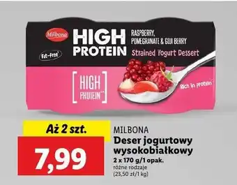 Lidl Deser malina & żurawina Milbona oferta