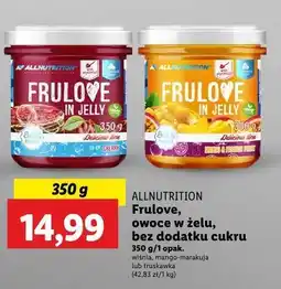 Lidl Truskawki w żelu Allnutrition frulove oferta