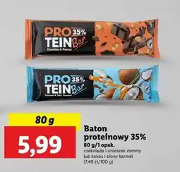 Lidl Baton proteinowy chocolate & peanut PROTEIN BAR oferta