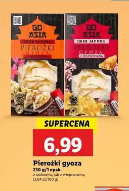 Lidl Pierożki gyoza z wołowiną Go asia oferta