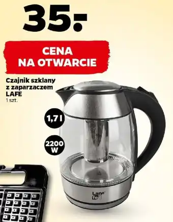 Netto Czajnik szklany z zaparzaczem LAFE oferta